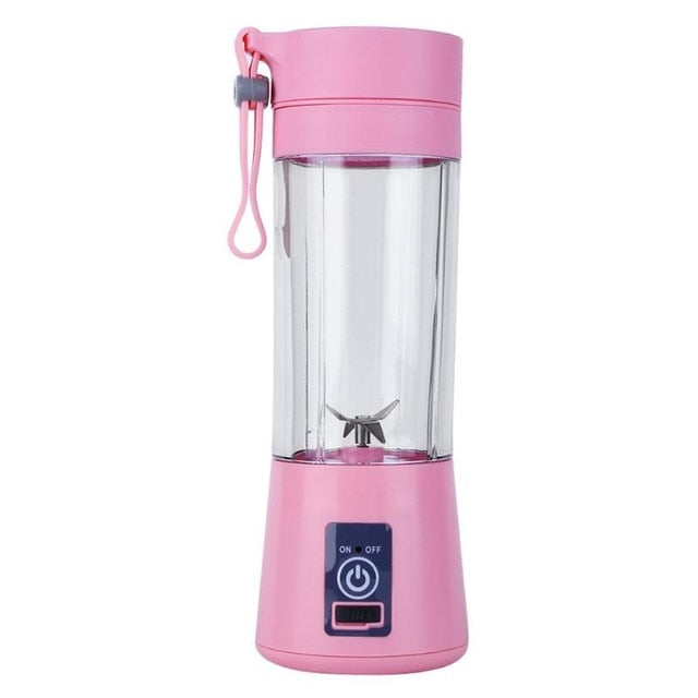 380ML 2/4/6 Blades Handhelds Juicer Bottle with Mini USB Electric