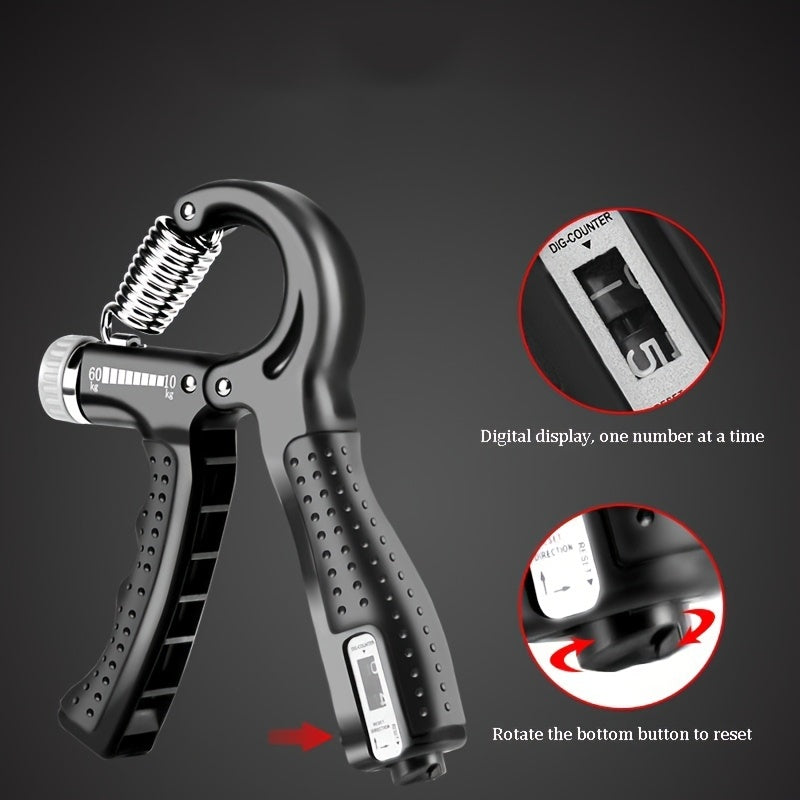 Single Pack Professional Hand Grip Strength Trainer with digital display and adjustable resistance features.