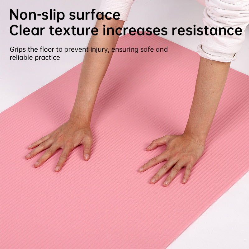 Extra-Long Yoga Mat 78" x 31" Thick Non-Slip Mat for Tall Users, Pilates & Home Workouts