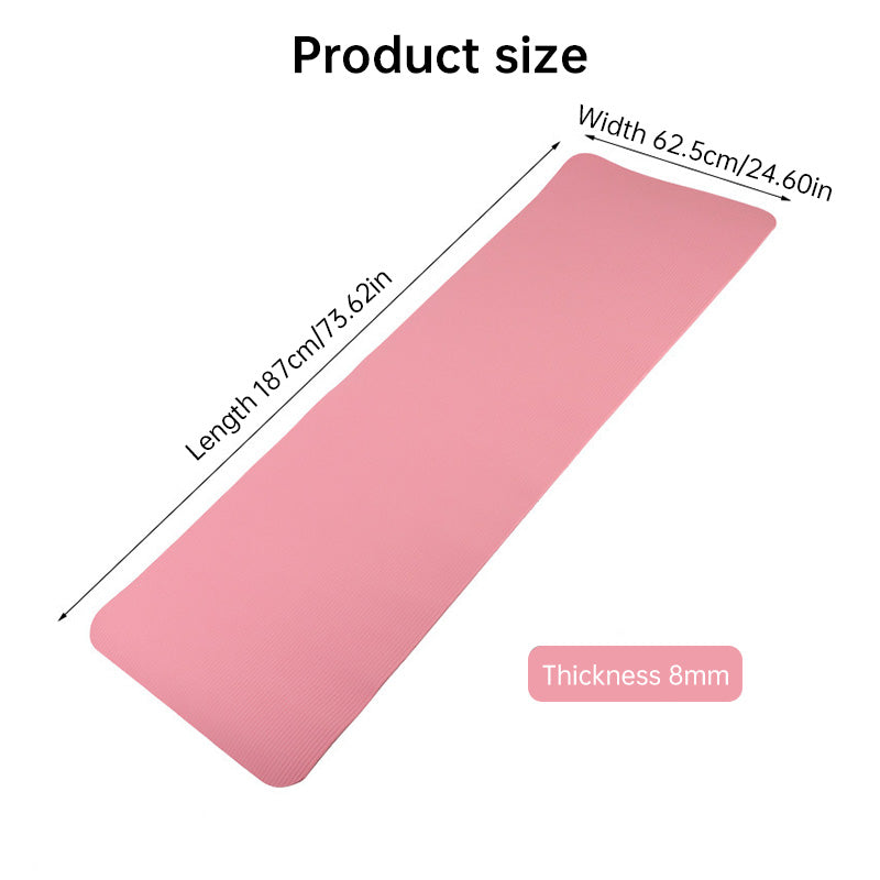 Extra-Long Yoga Mat 78" x 31" Thick Non-Slip Mat for Tall Users, Pilates & Home Workouts