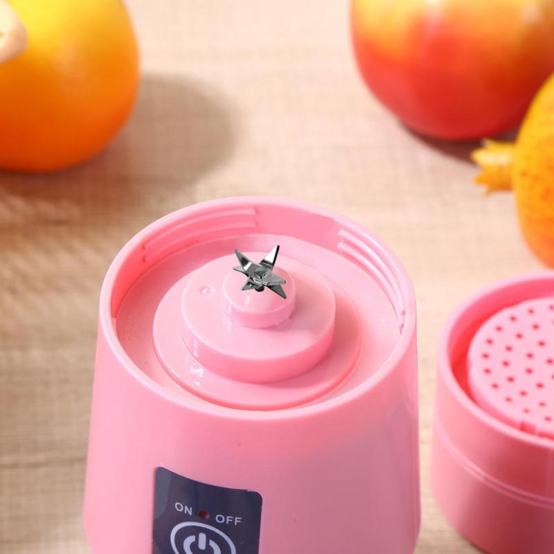 380ML 2/4/6 Blades Handhelds Juicer Bottle with Mini USB Electric