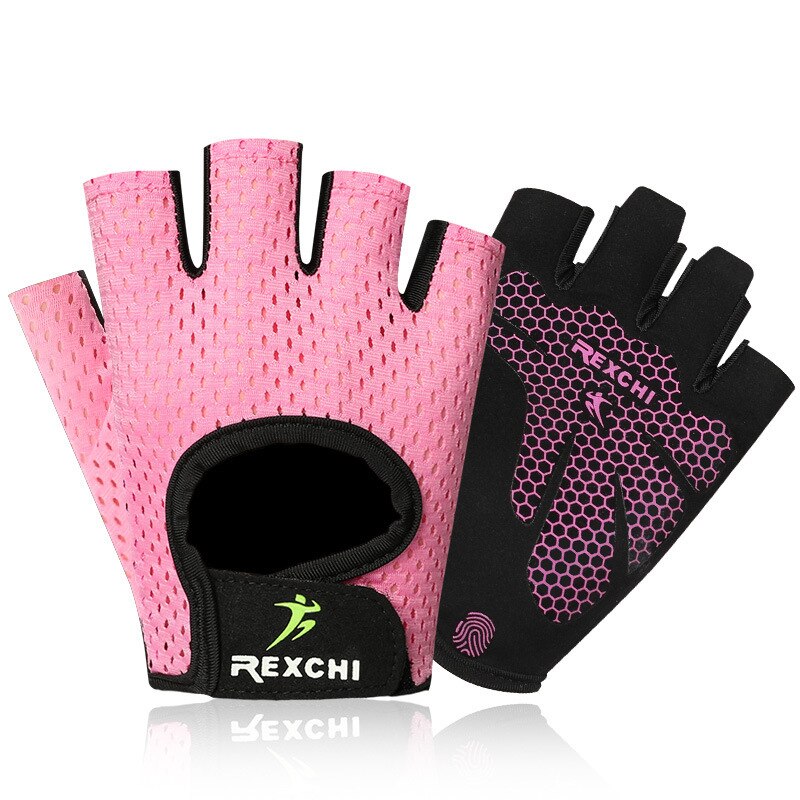 Professional Non-Slip Fitness Gloves Black/Pink